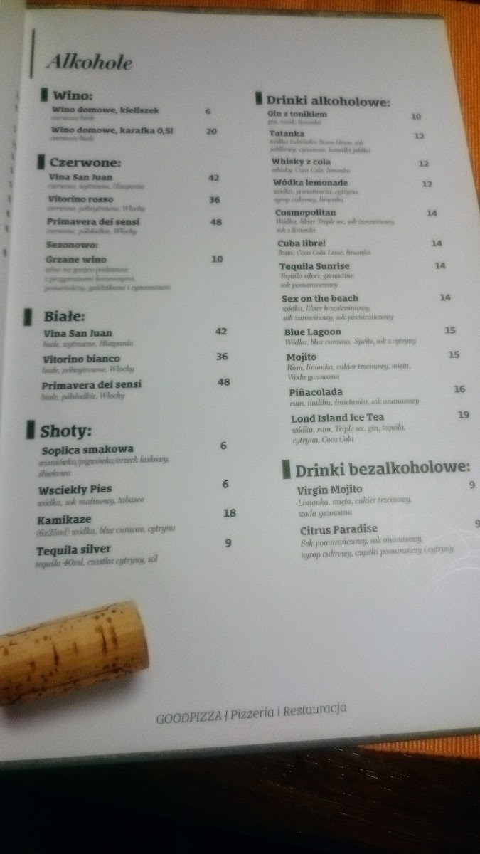 Menu Good Pizza Krakow Nowa Huta-3